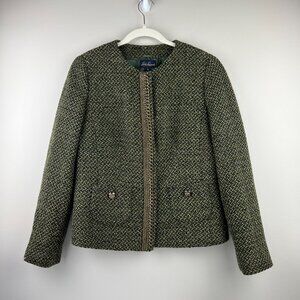 Luisa Spagnoli Blazer IT 46 (US10) Vintage Glam Removable Collar Made in Italy